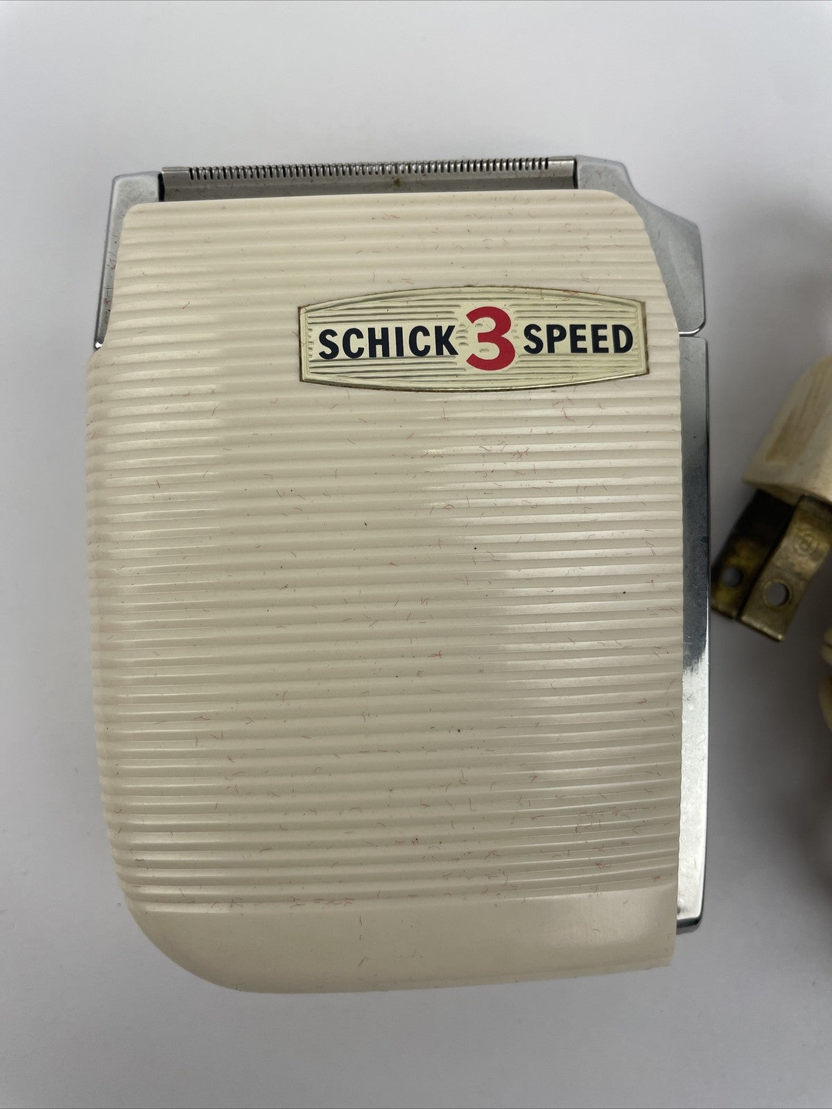 Vintage Schick 3-Speed Electric Shaving Razor 1960's  Working Creme Color