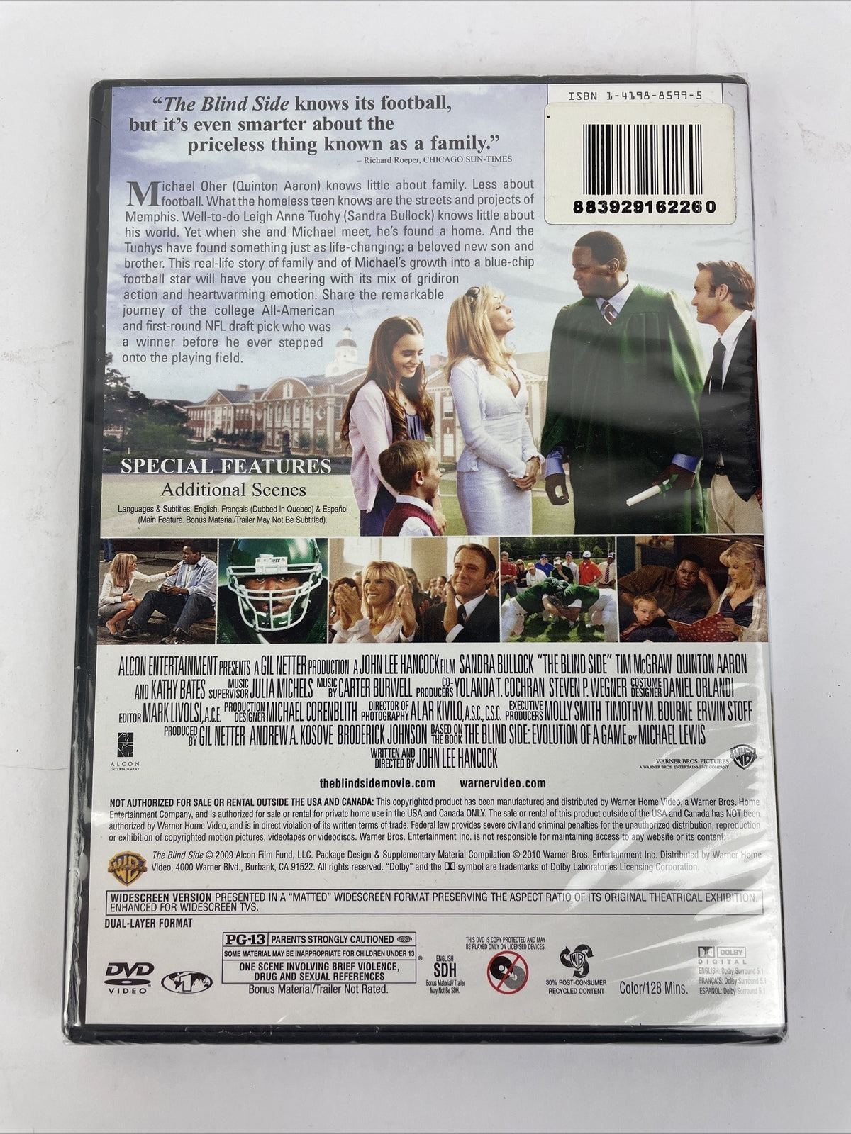 The Blind Side (DVD Video , 2009) Sandra Bullock NEW SEALED