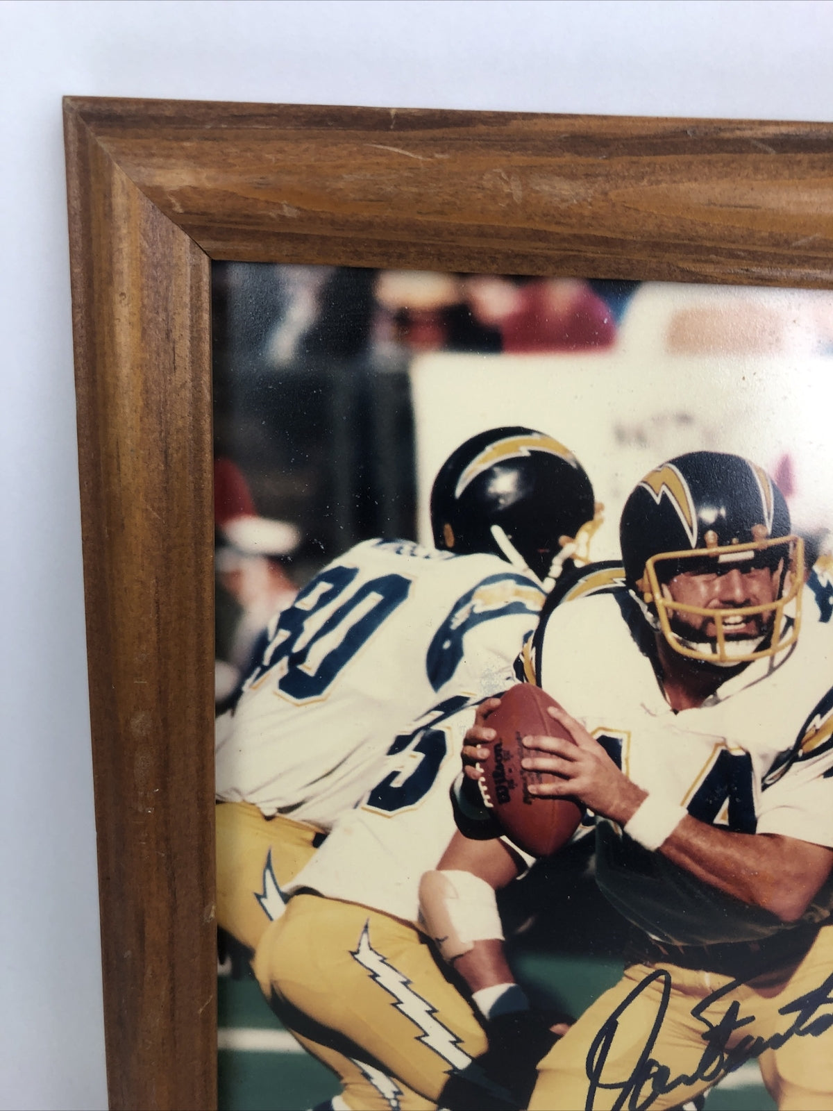 Dan Fouts signed San Diego Chargers 8x10 framed color photo NFL memorabilia