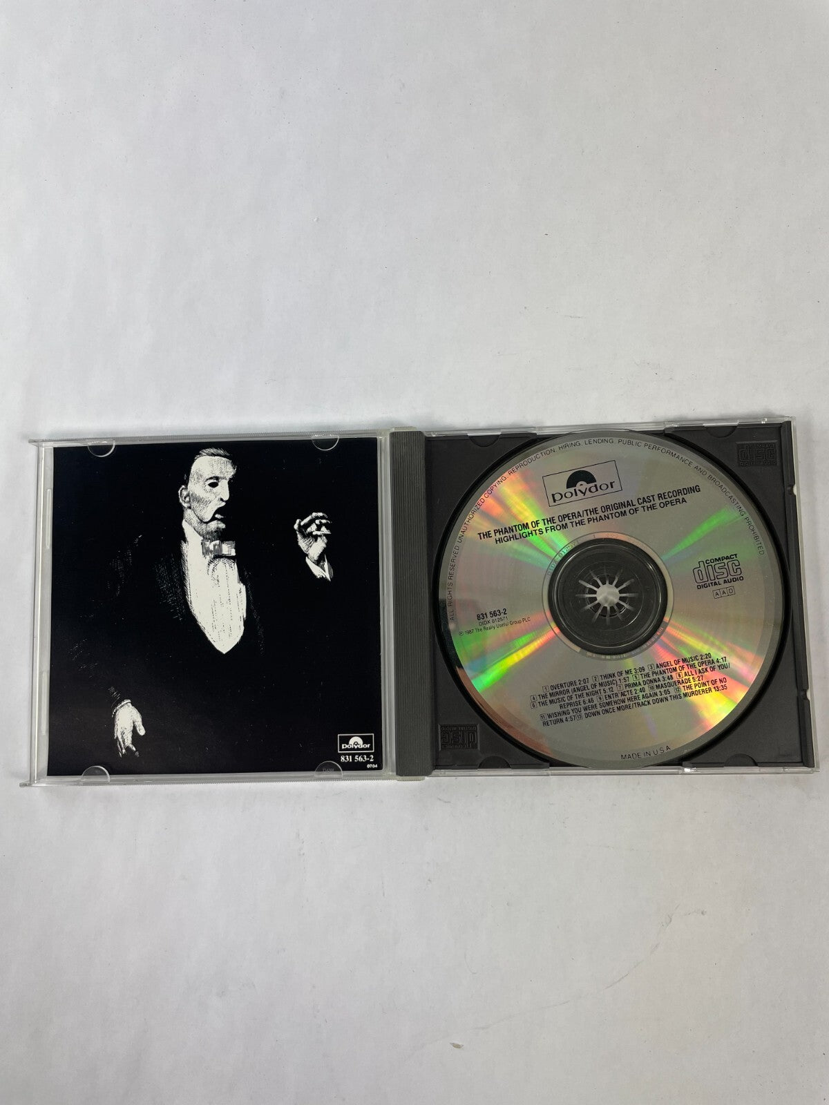 The Phantom of The Opera Highlights Michael Crawford Sarah Brightman CD 53
