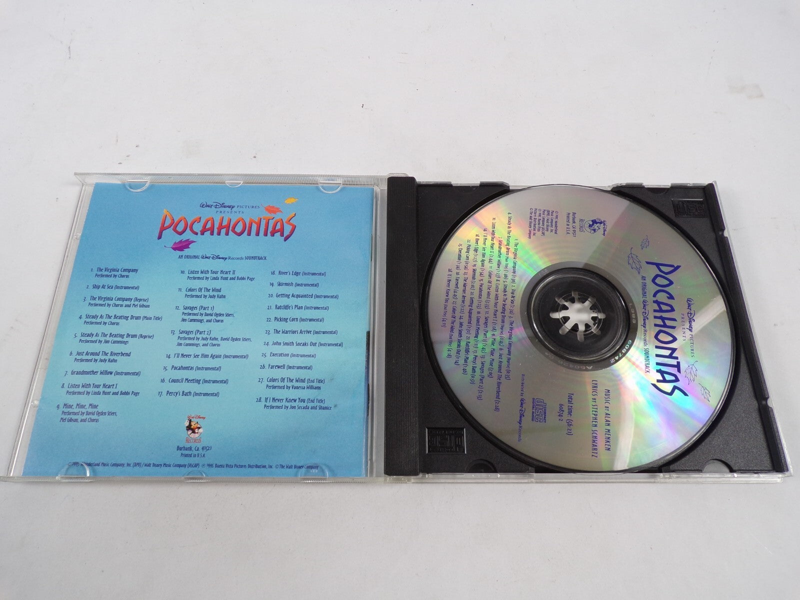 Pocahontas Music From The Original Walt Disney Records Sound Track CD#43
