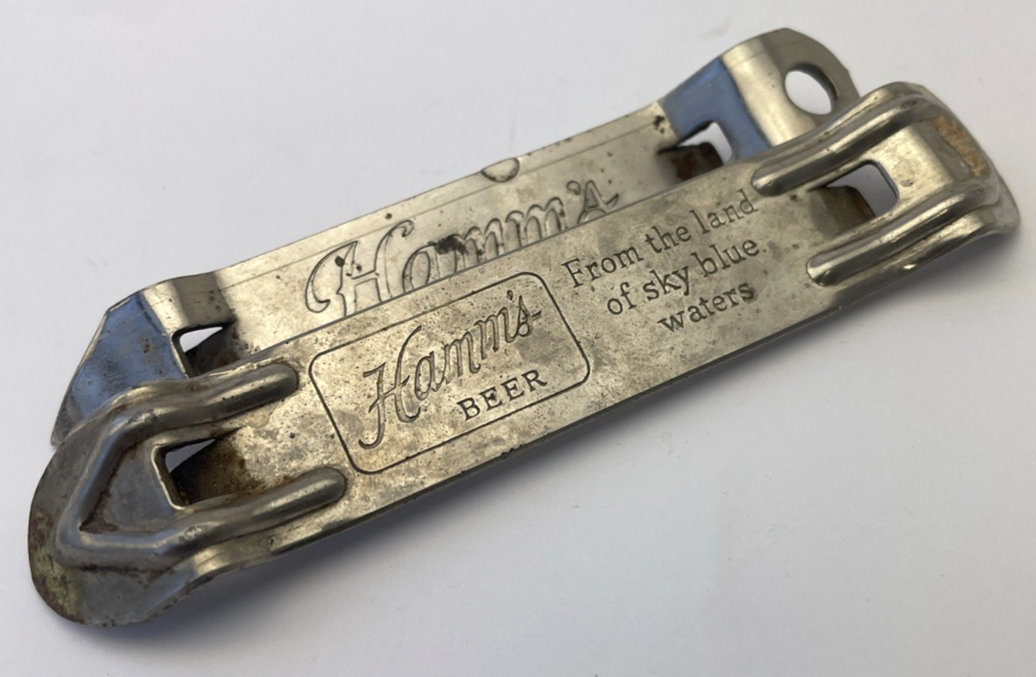 2 x Bottle Opener Vintage Church Key Hamm's Beer  4.25” Long Theo Hamm Brewing