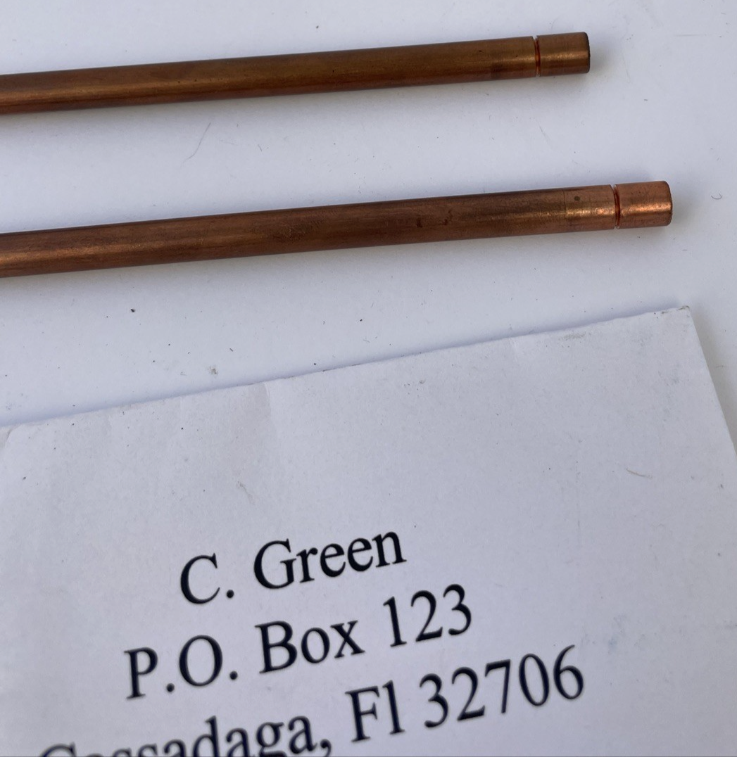 Mini Dowsing Rods Pair With Handles Full Instructions Underground Water Witching