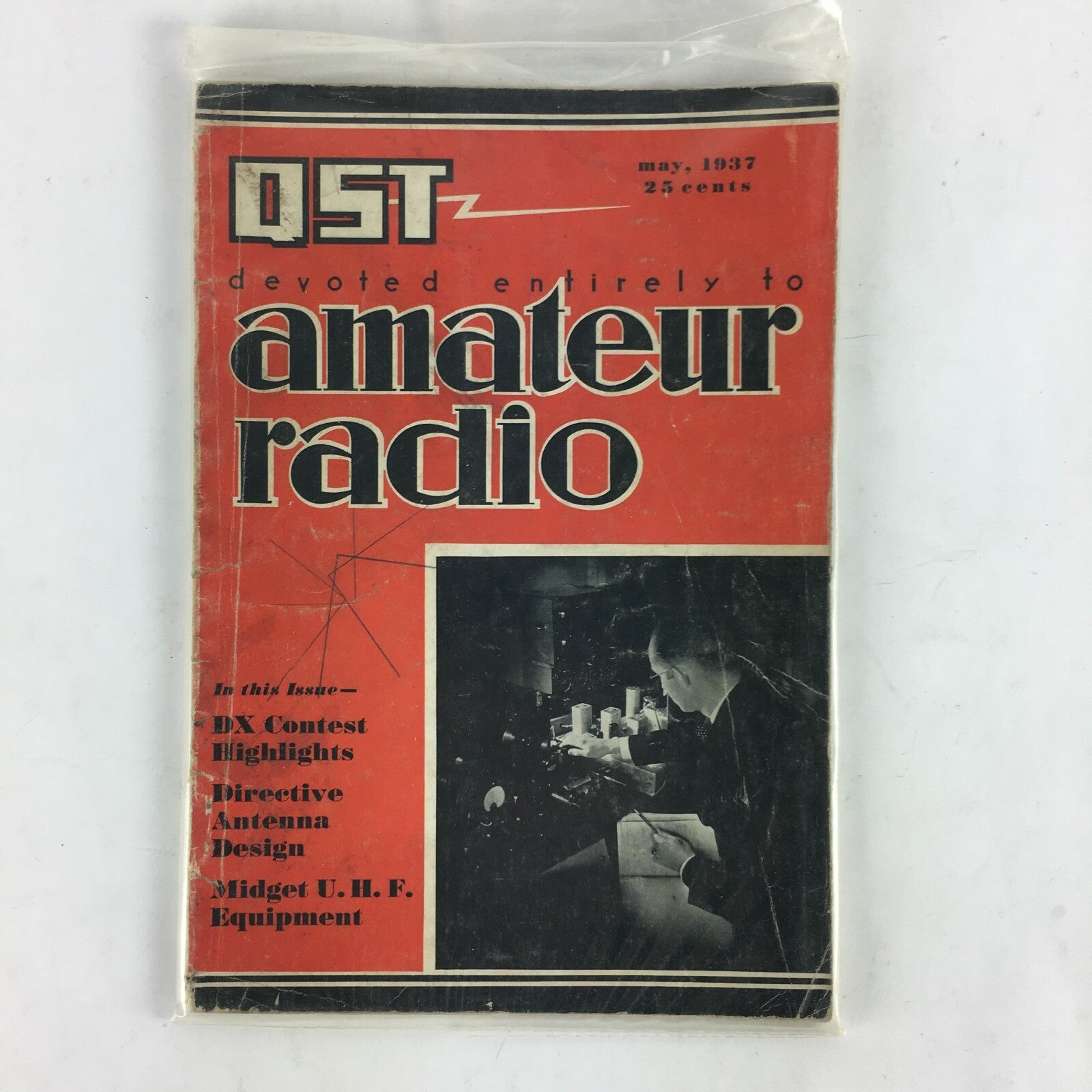 May 1937 QST devoted entirely to Amateur Radio Magazine Directive Antenna Design