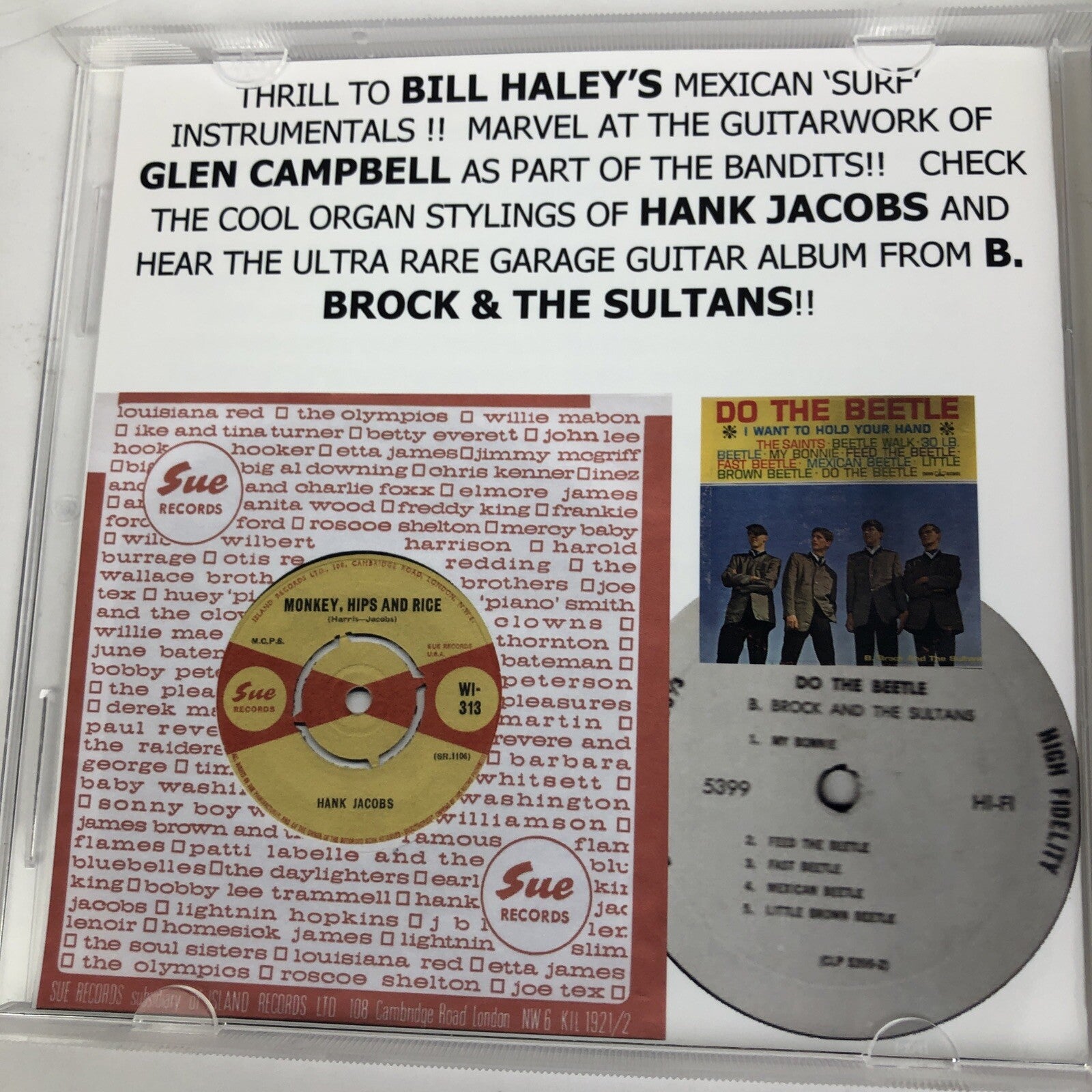 Buzzing U.S.A 60's Rock Instrumentals Vol. 2 Audio CD w Glen Campbell LOOK   #4