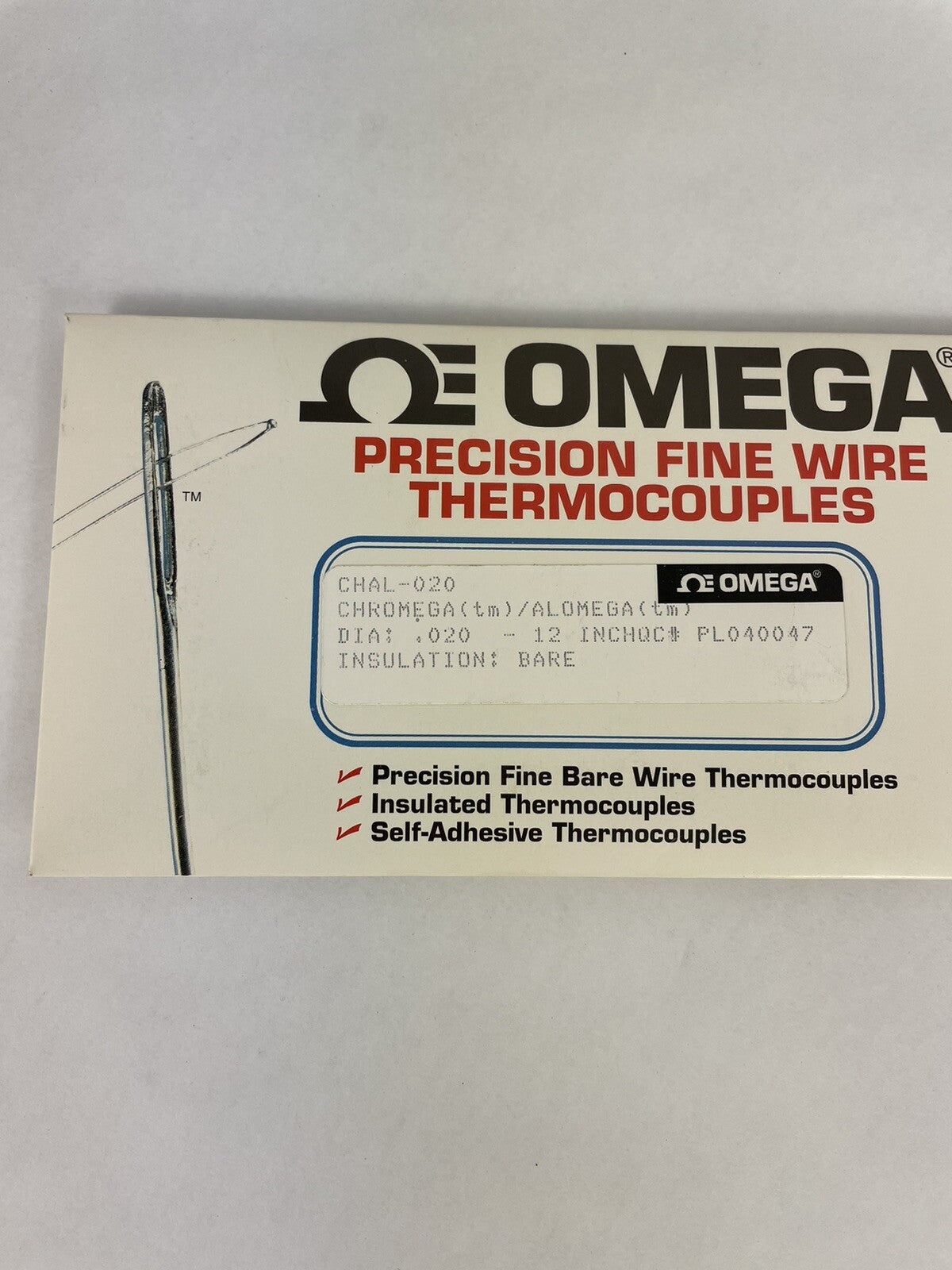  Omega Engineering CHAL-020-BW, K-Type Thermocouples