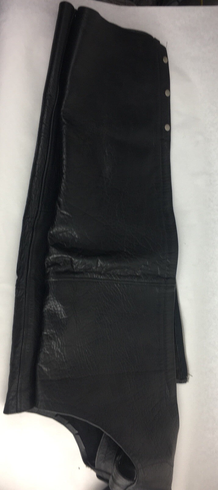 Barney's men's leather motorcycle chaps size XXL black biker riding gear protective legwear