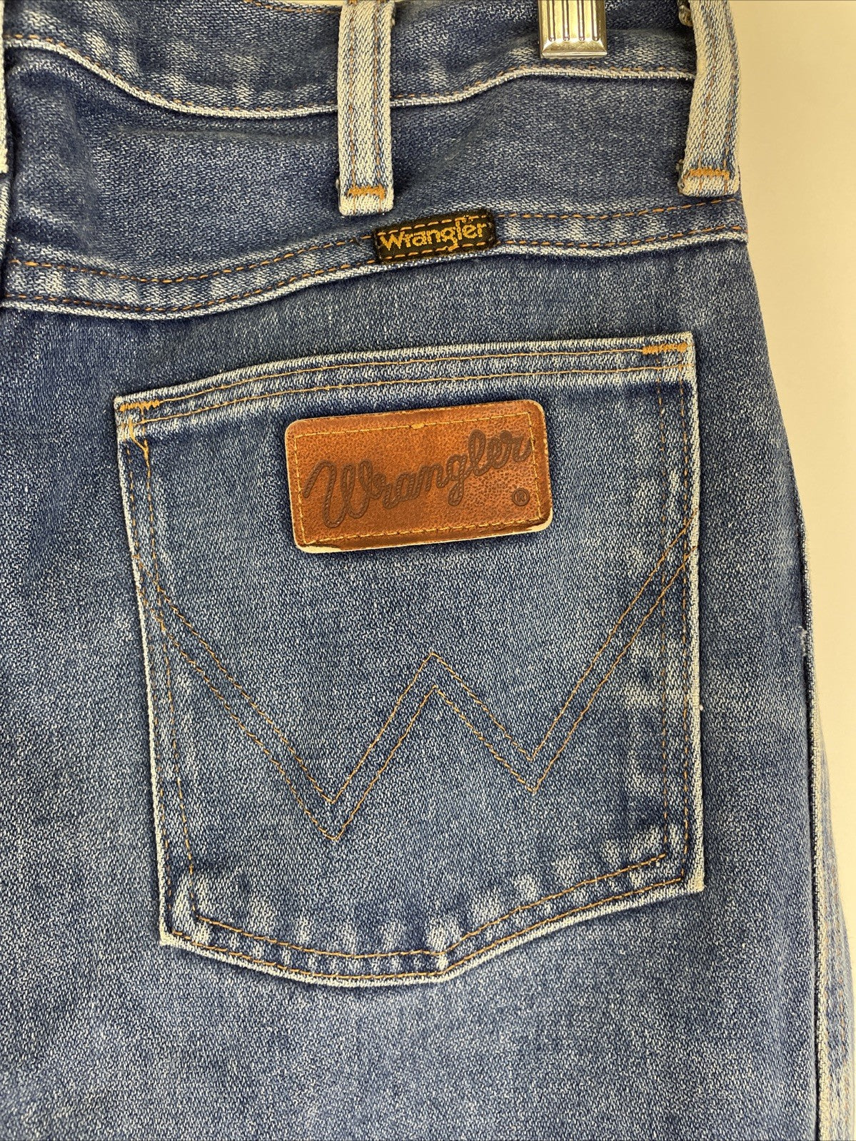 Vintage Wrangler Denim Maxi Haute Couture Long Skirt  Custom Made Fashion