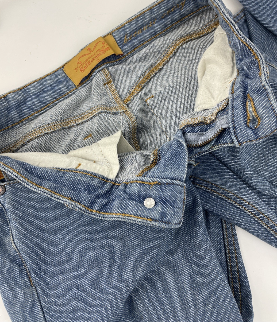 California Born Stretch Genuine Second Skin Denim Jeans 5 Pocket Design size 0