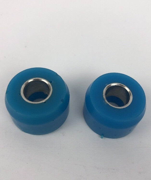 Bones Style DOUBLE BARREL Skateboard Bushings Grind King BLUE SOFT 91a Duromtre