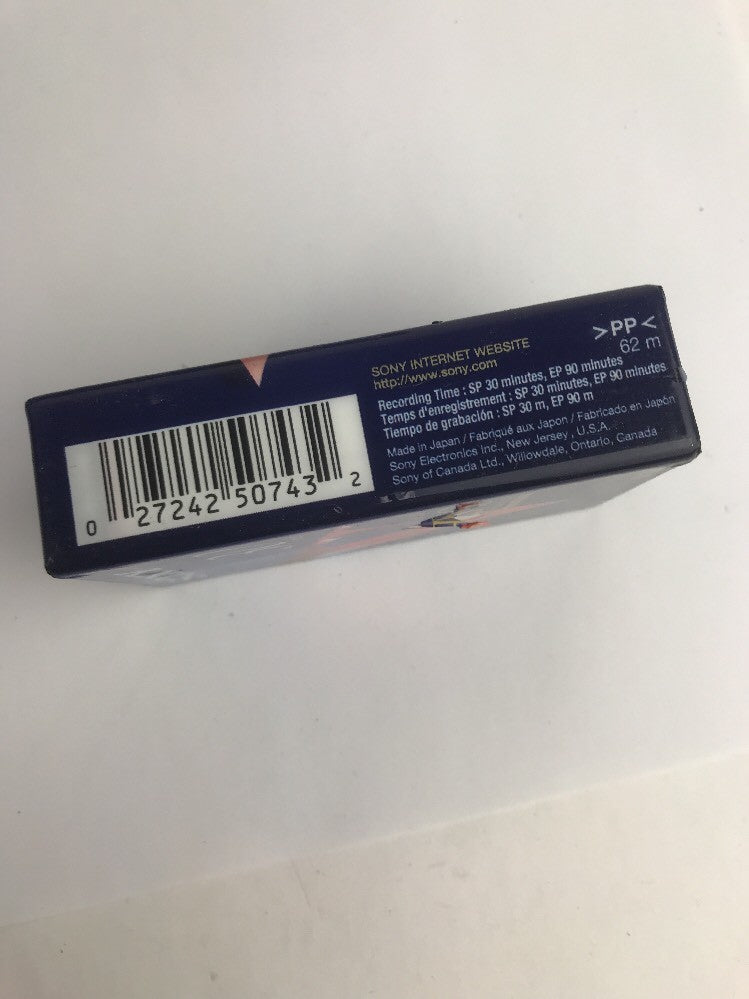 Sony VHS-C 30 Premium Grade Blank Sealed Compact Camcorder Tape Cassette Video