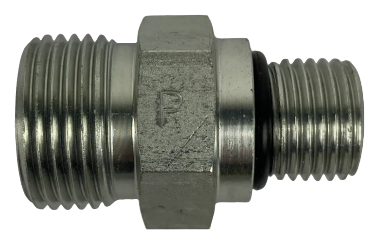 NOS OEM Parker Hydraulics 8-6 F5OLO-S Straight Thread Connector w Seal Lok