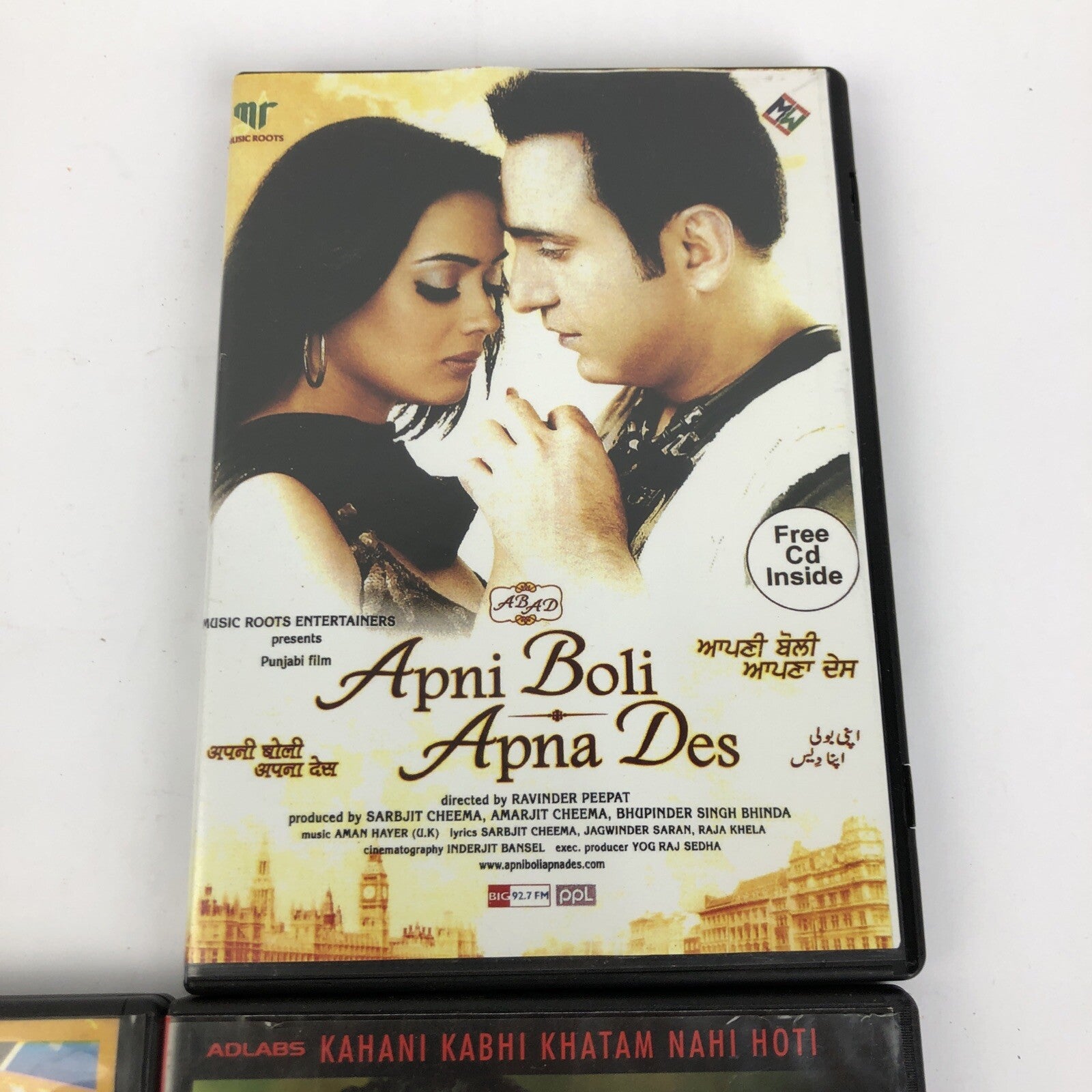 6 x Bollywood DVD + CD MUKHBIIR APNI BOLI APNA DES BLACK CHAMKU MUMBAI MERI JAAN
