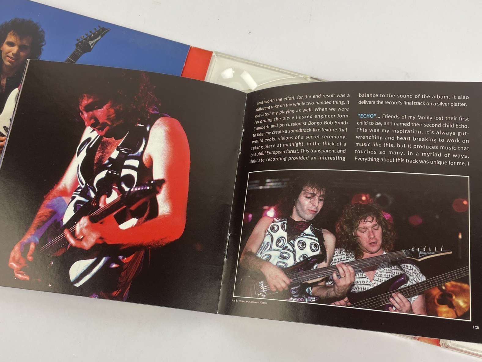 JOE SATRIANI - SURFING WITH THE ALIEN CD w  SIGNED Book Insert no DVD         #1