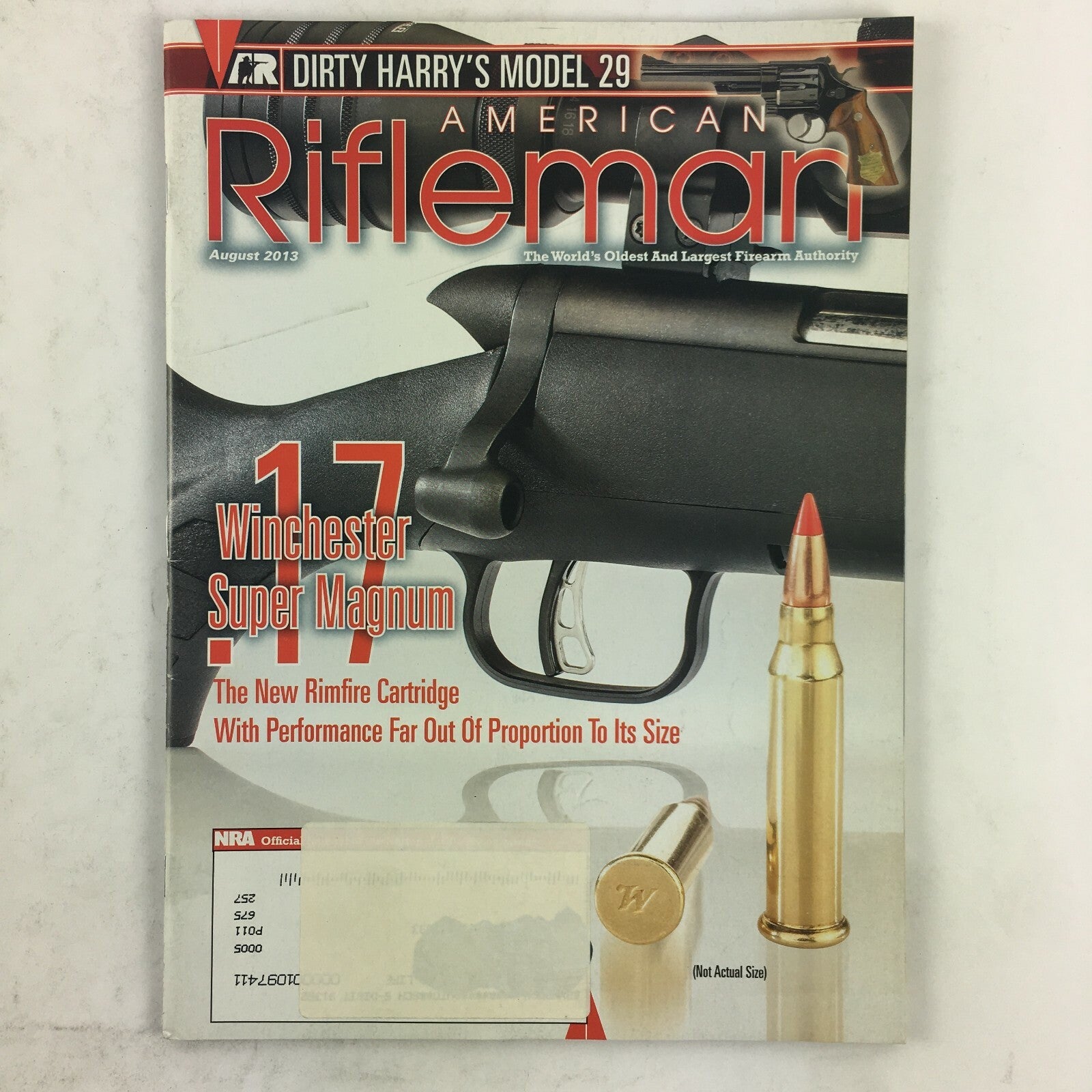 August 2013 American Rifleman Magazine Winchester Super Magnum .17 Dirty Harry's