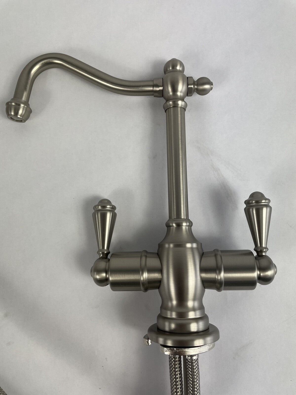 Mountain Plumbing MT1101-NL/BRN hot and cold water dispenser brushed nickel kitchen faucet
