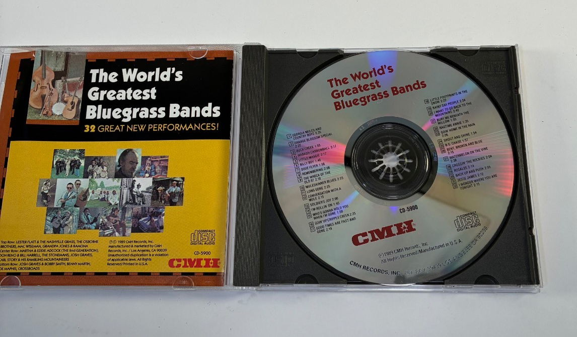 Various Artists The World's Greatest Bluegrass Bands CMH CD 1989