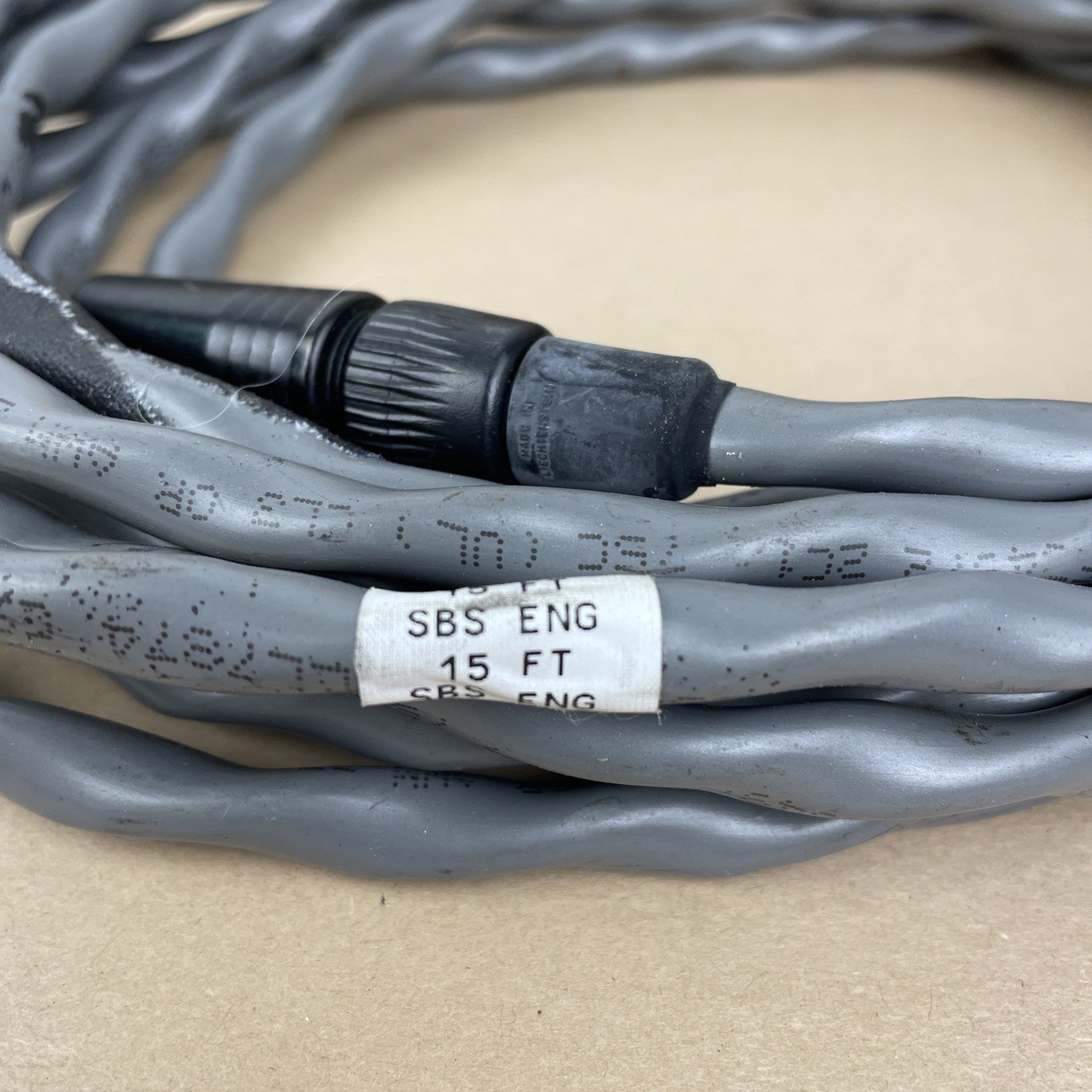 OEM NUETRIK Microphone Guitar Cord Connection Male 1/4" TS Jack 15' 15 Feet