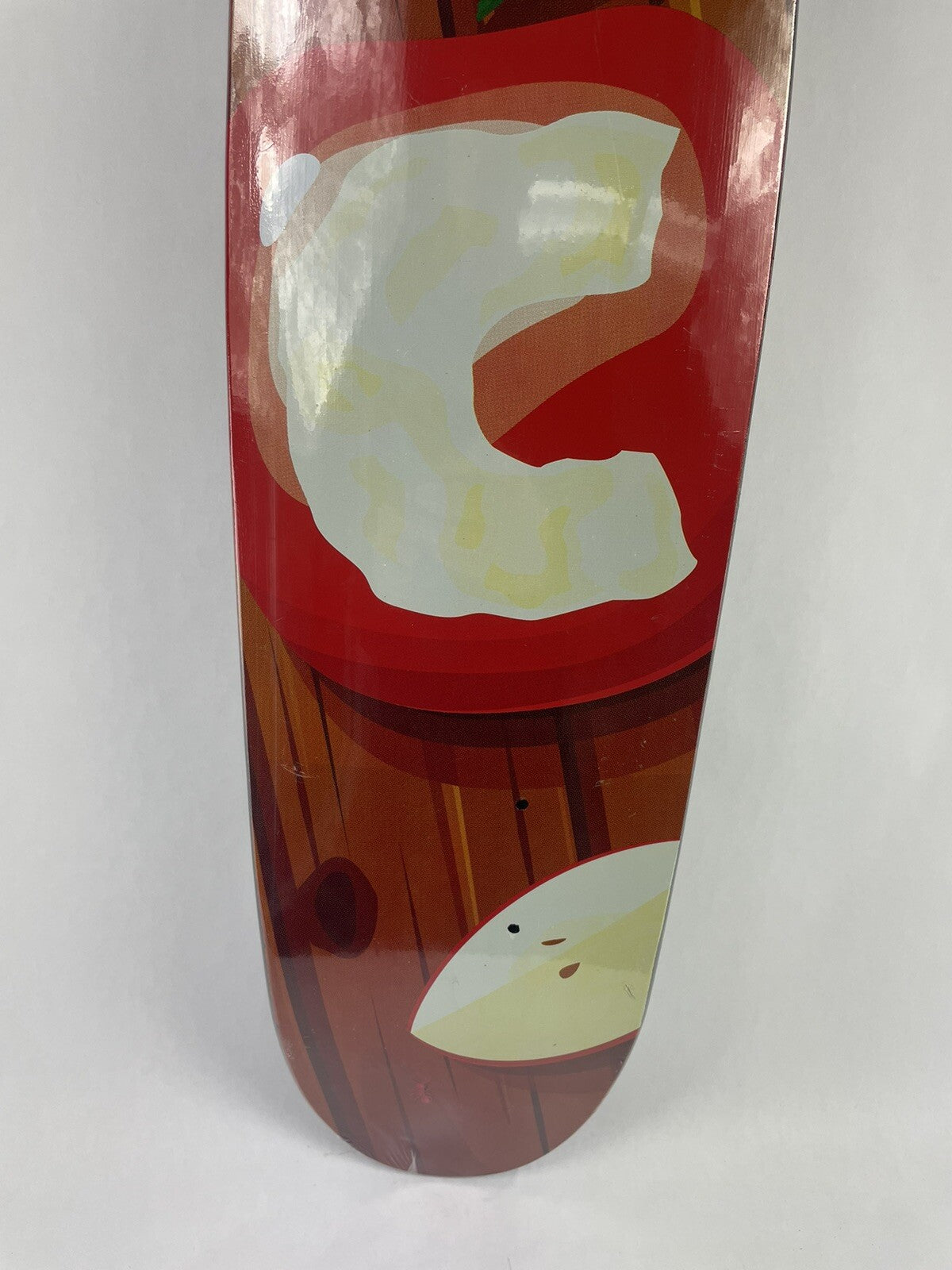 Black C Apple old school cruiser skateboard deck 7.25 x 29 inches made from 7-ply hard rock Canadian maple.