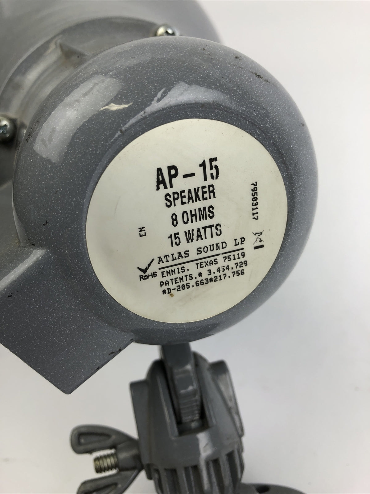 Atlas Sound LP USA AP-15 Horn Speaker, Loudspeaker - 8 OHMS 15 WATT          D