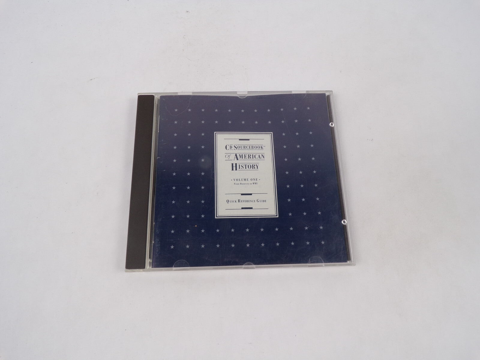 CD Sourcebook Of American History Volume One Quick Reference Guide InfobaseCD#70