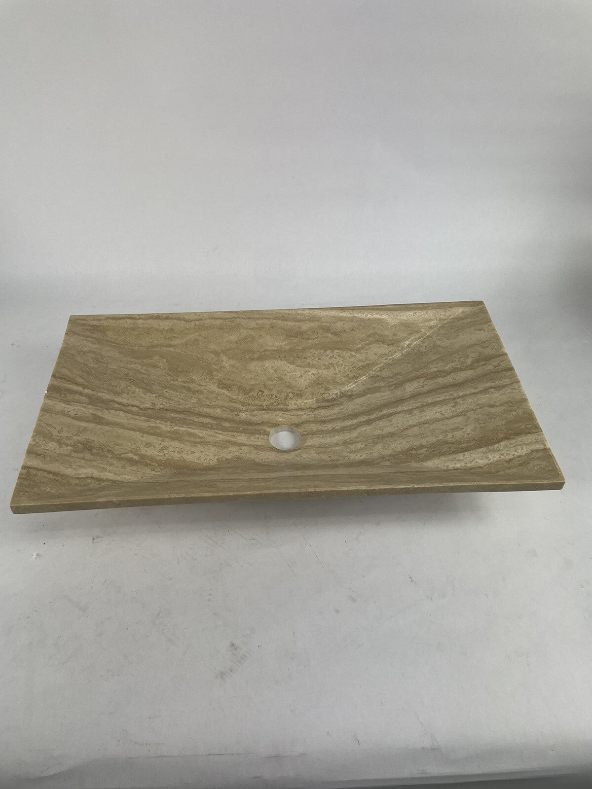 Stone Forest Verona C50-24 rectangular natural stone vessel bathroom sink