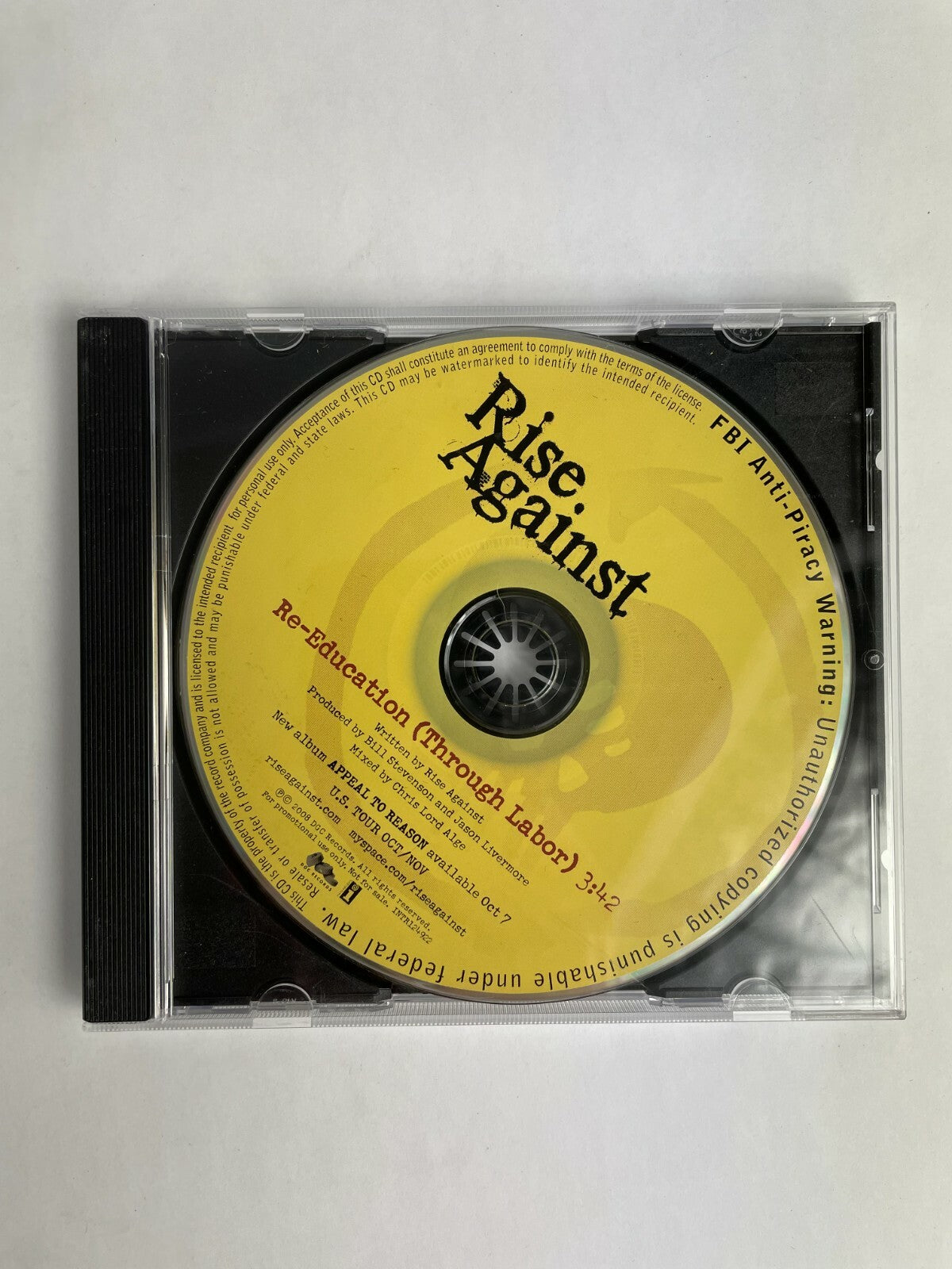 Rise Against Re-Education Through Labor Chris Lord Alge Jason Bill Disc Q12