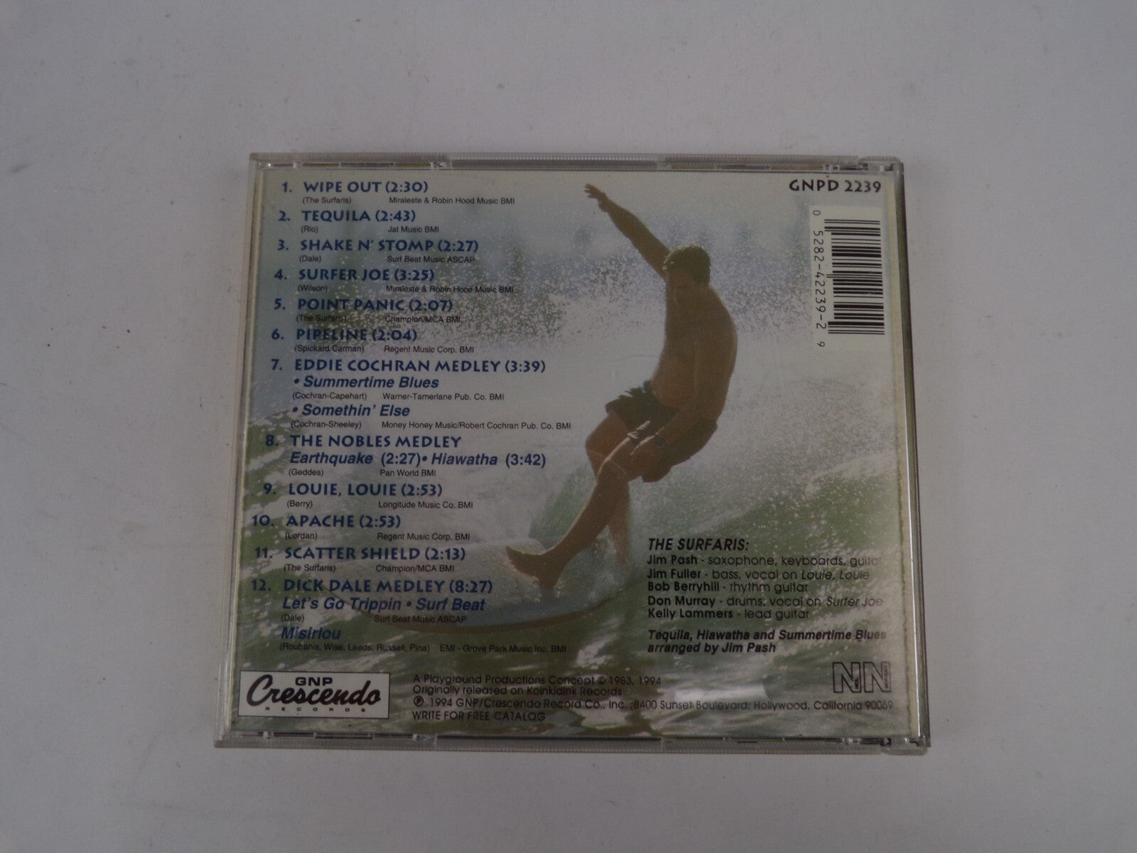 Surf Party wipe Out Tequila Surfer Joe Point Panic Pipeline Apache CD#40