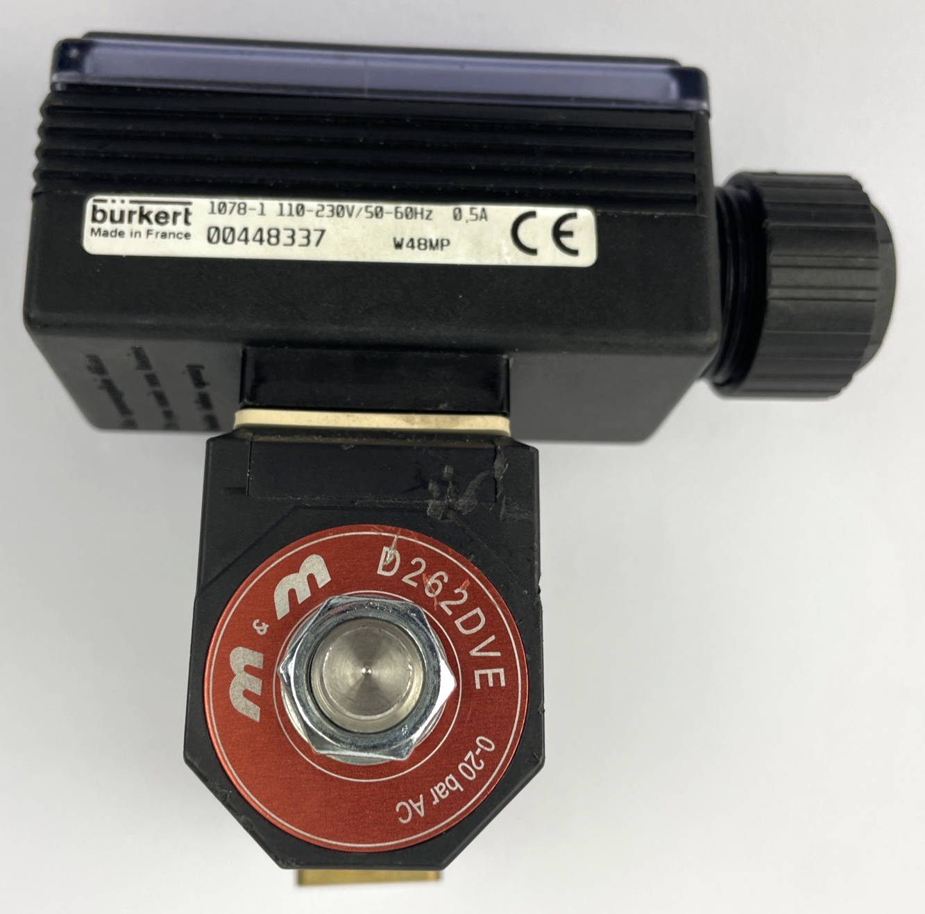 BURKERT 1078-1 ROHS W48LP 110-230V 50-60 Hz N M&M Solenoid Valve Coil Rotork 24