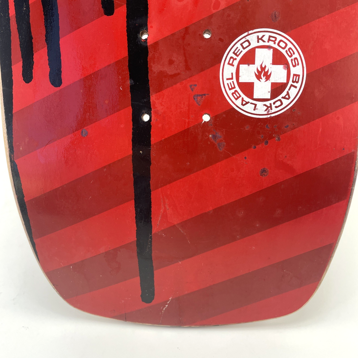 Vintage Black Label Skateboards RED KROSS Duane Peters Skateboard USA MADE NOS