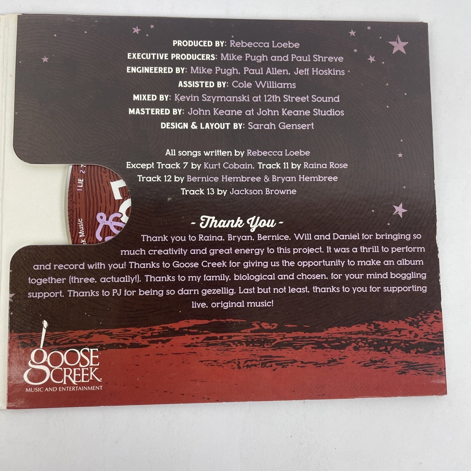 Rebecca Loebe - Live (Digital Audio CD) Album (UK IMPORT) Goose Creek Records