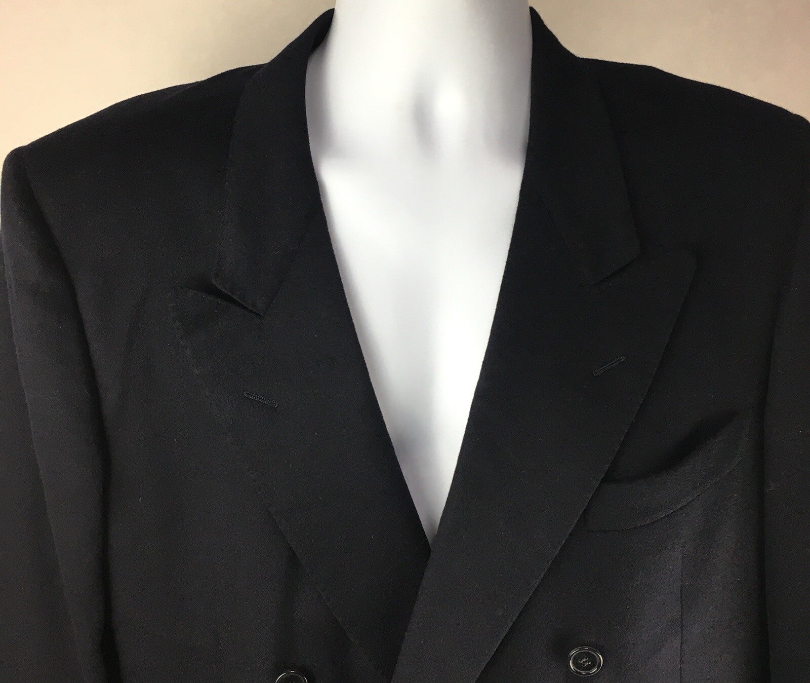 LORO PIANA Navy Blue 100% CASHMERE Blazer Sport Coat Jacket EU 58 Vintage