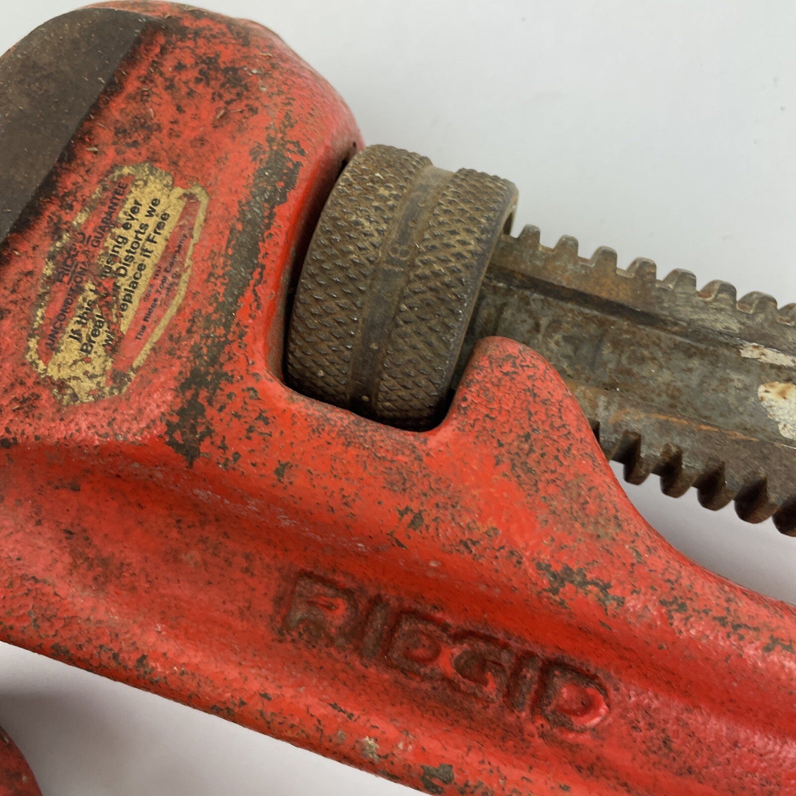 LOT Used Ridgid 18” & 14'' pipe wrenches Ridge Tool Co USA Vintage Tool Lot VGC
