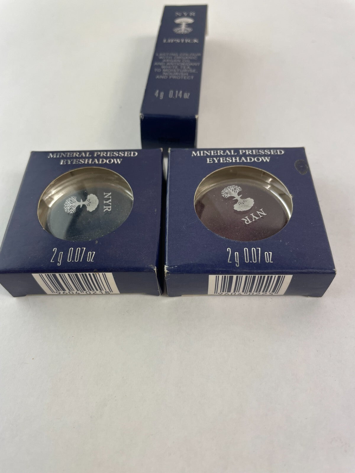 NYR Lipstick Organic Argan Oil Antioxidant Nourish and Mineral Pressed Eyeshadow