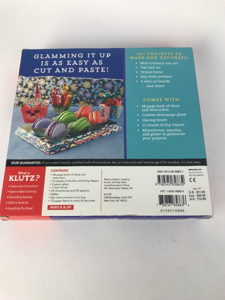 Pop Collage Book Kit Klutz  730767858636 Make Your Stuff Stand Out 10 Projects