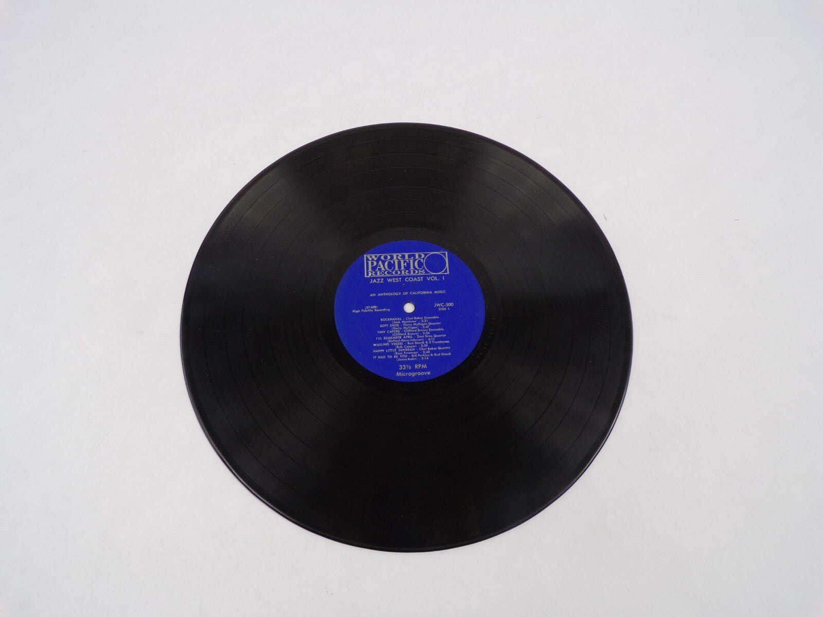 Jazz West Coast Bockhanal Soft Shoe Tiny Capers Wailing Vessel Vinyl Record