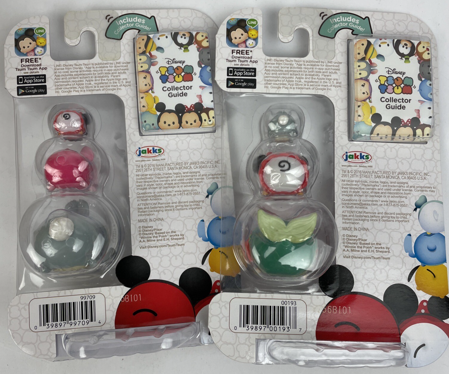 2 Disney Tsum Tsum Series 2 Thumper 216 Minnie 105 Ariel 233 Mini Figure COLLECT