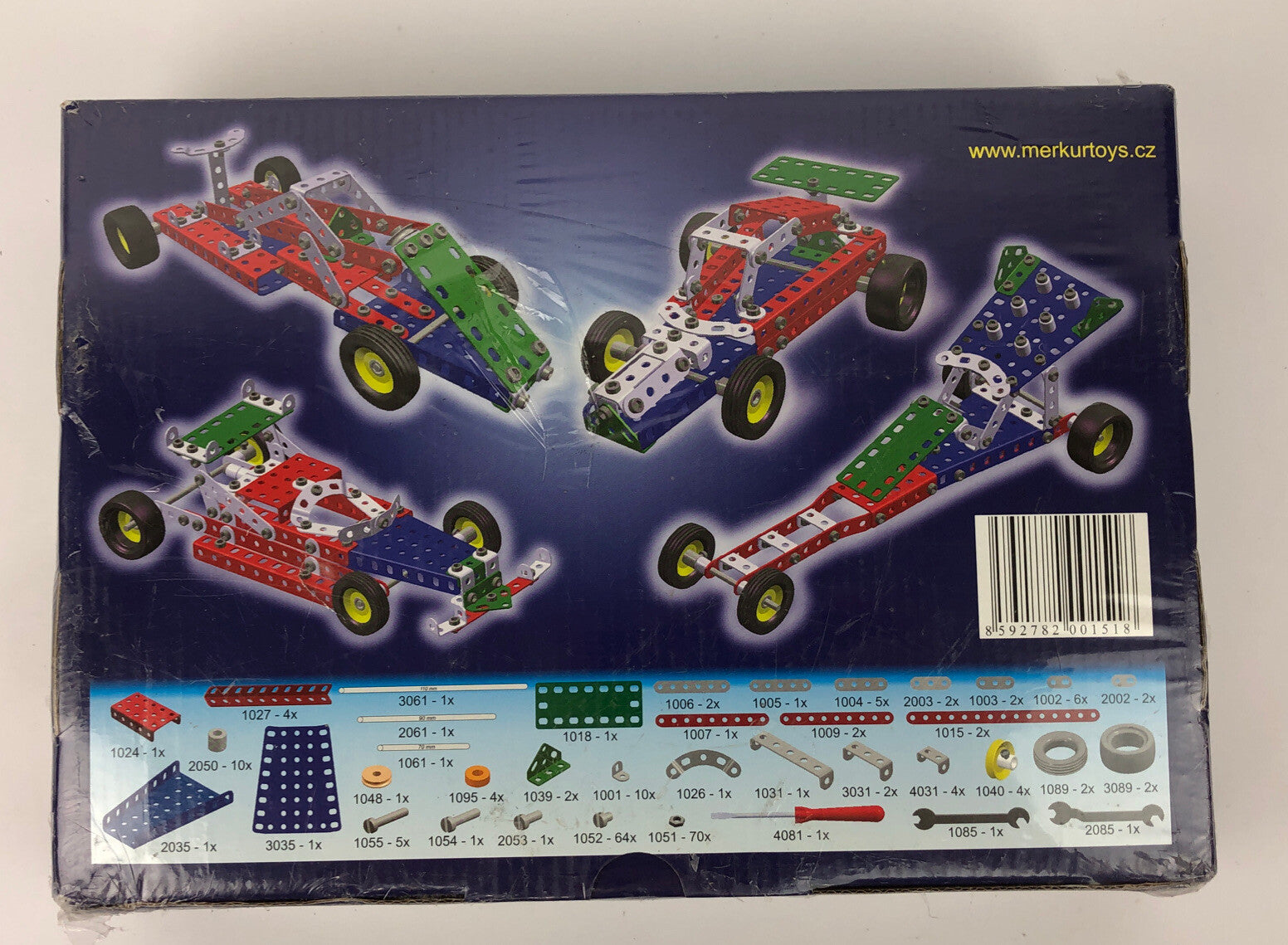 Merkur Toys Train 3D Metal Set 010 FORMULE 223 Pieces builds 10 Different Models