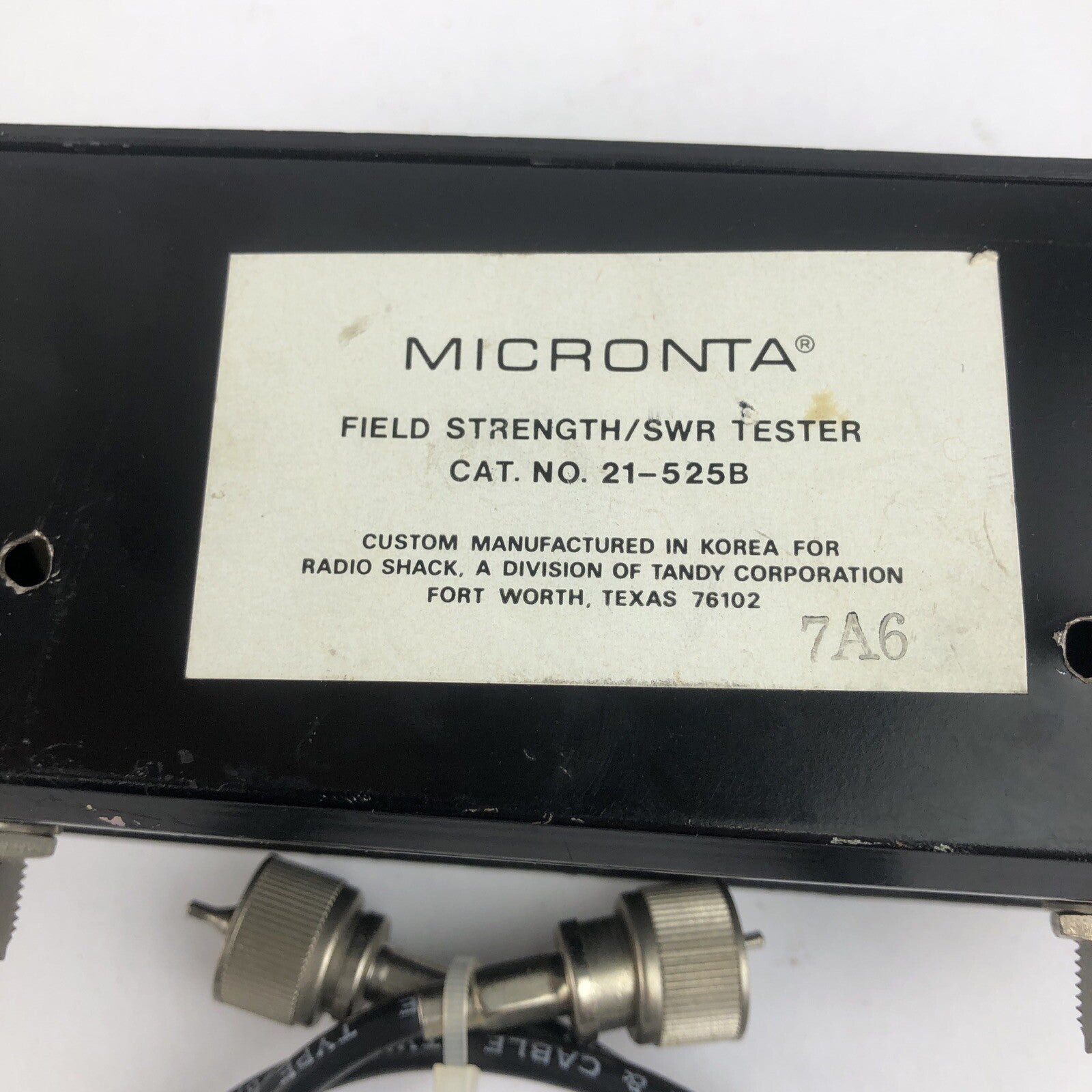 Vintage Micronta Field Strength - SWR Tester Cat. No. 21-525B Radio Shack Tandy
