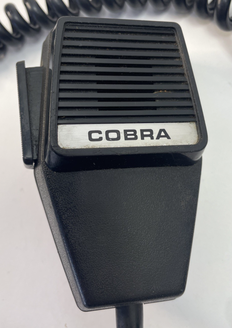 Vintage Cobra Handheld CB Radio Mic Microphone 4 Pin Female 90 Degree Connection