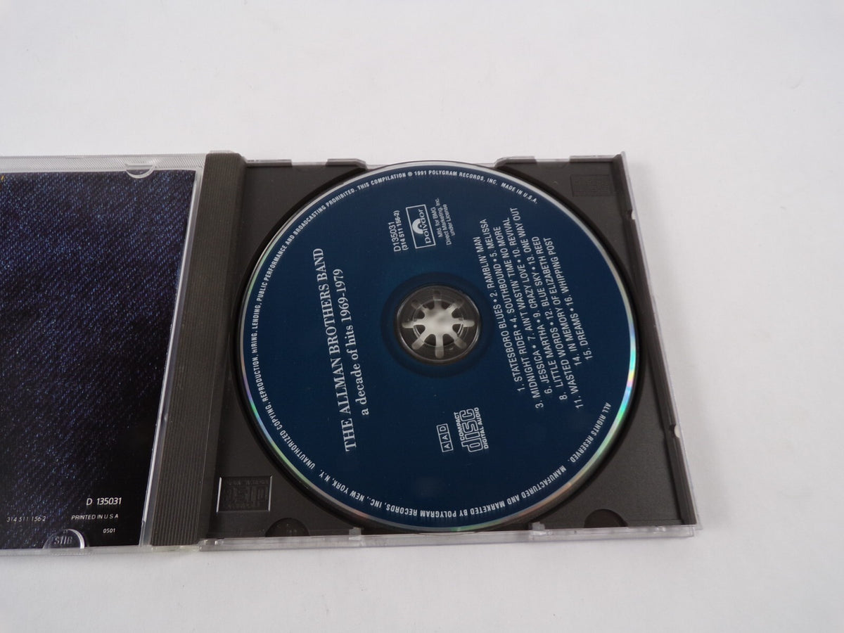The Allman Brothers Band A Decade Of Hits Statesboro Blues Ramblin' Man CD#45