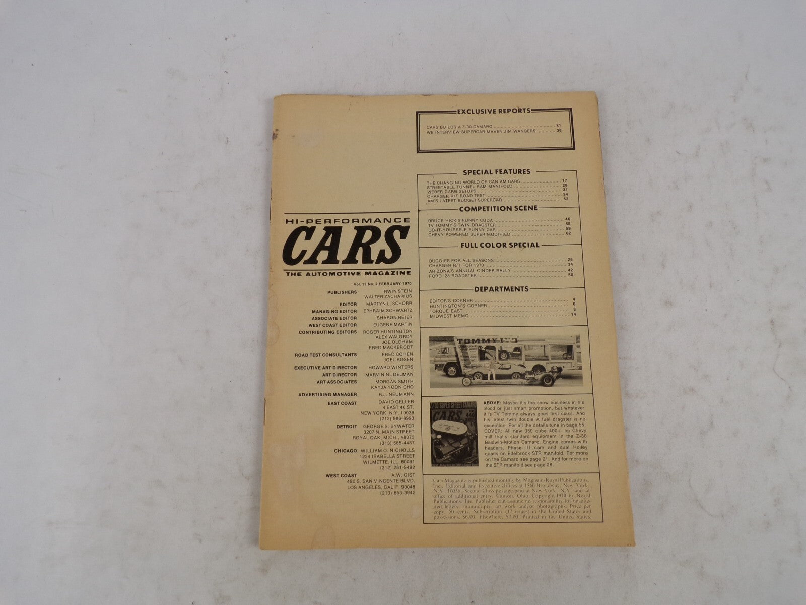 February 1970 Cars Hi-Performance The Automotive Magazine Cars Builds A Z-30 Cam