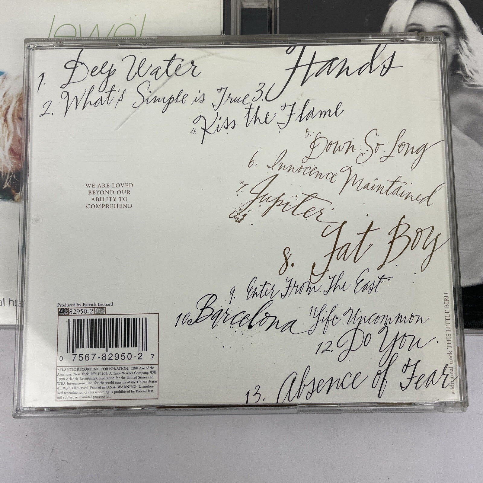 3 x Jewel  Audio CD Lot - this way 2001 - Pieces of You 1994 - SPIRIT 1998 - JK