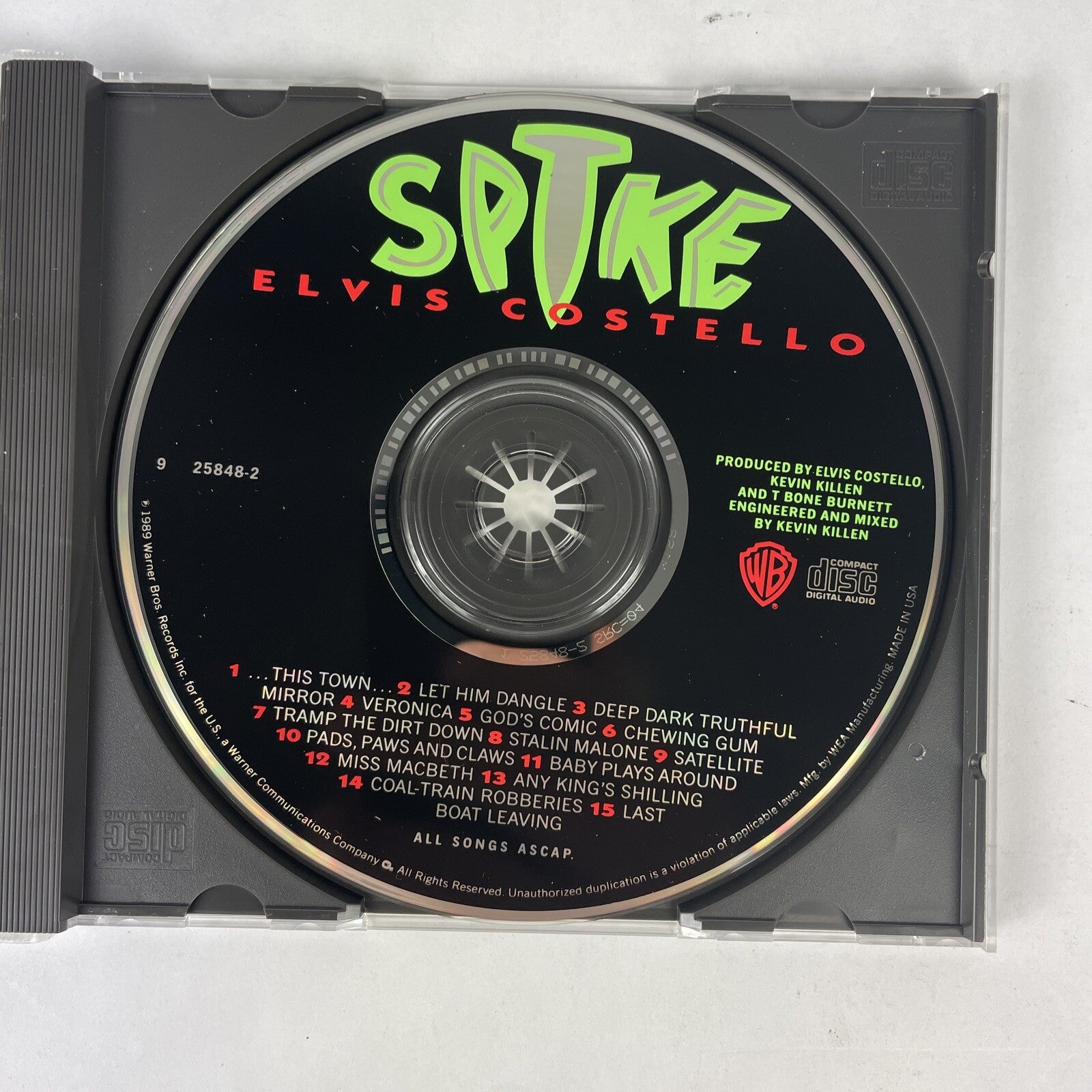 Elvis Costello - Spike CD  (1989)  #29 