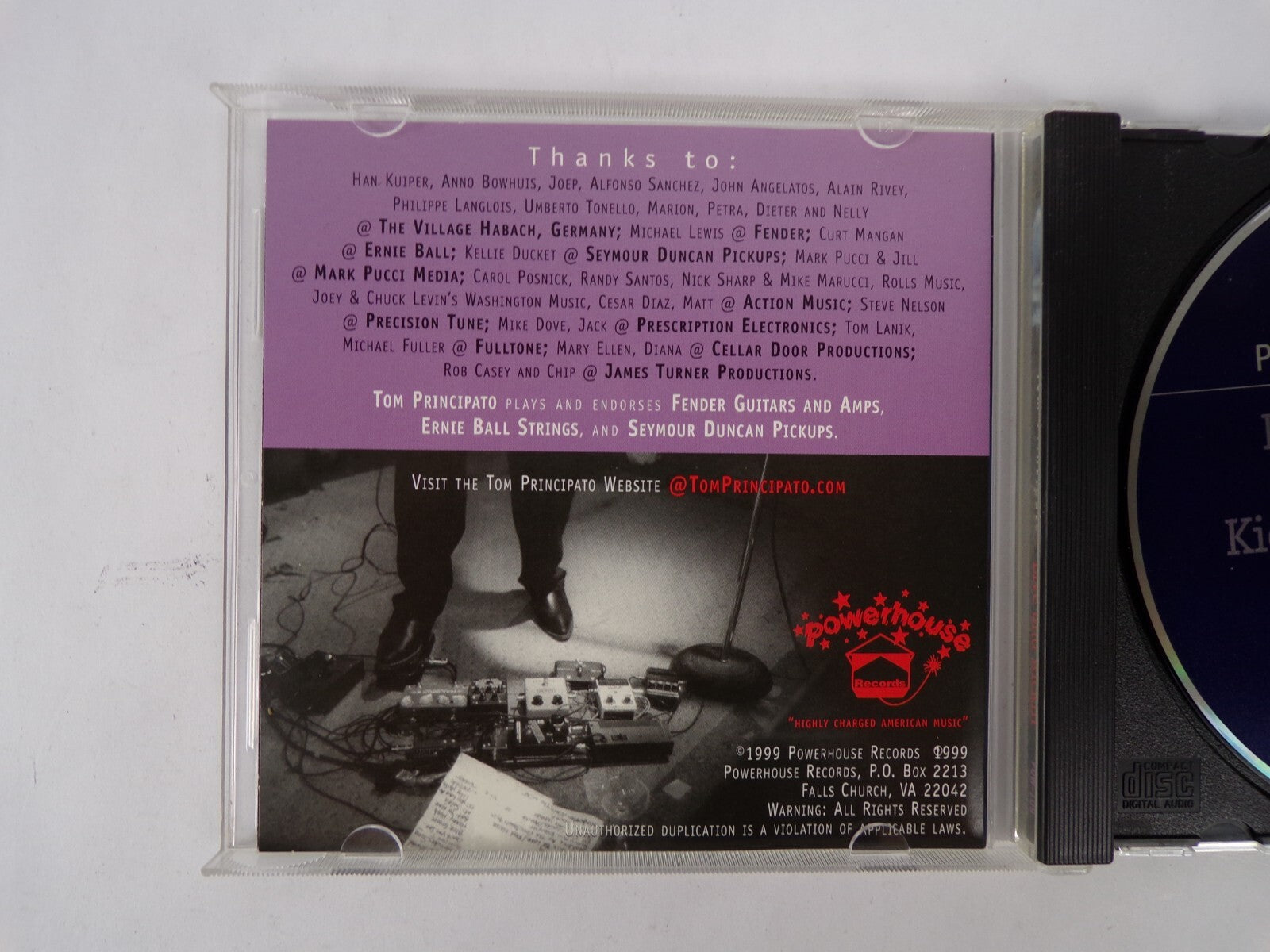 Tom Principato Live and Kickin Today I Started Loving Stranges Eyes CD #9