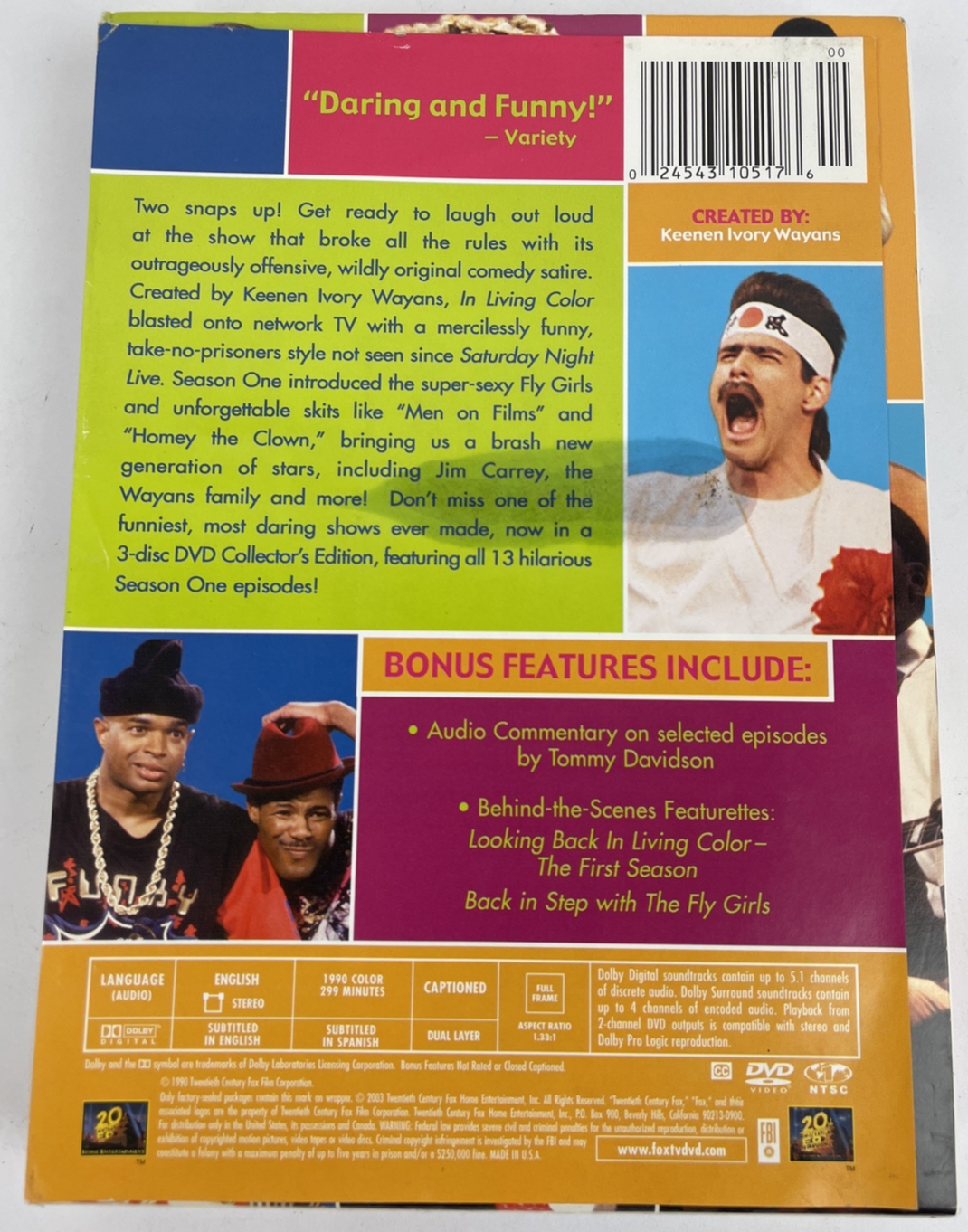 In Living Color Season 1 DVD Complete Season One TV Show 3 Disc Set 2003 Vintage
