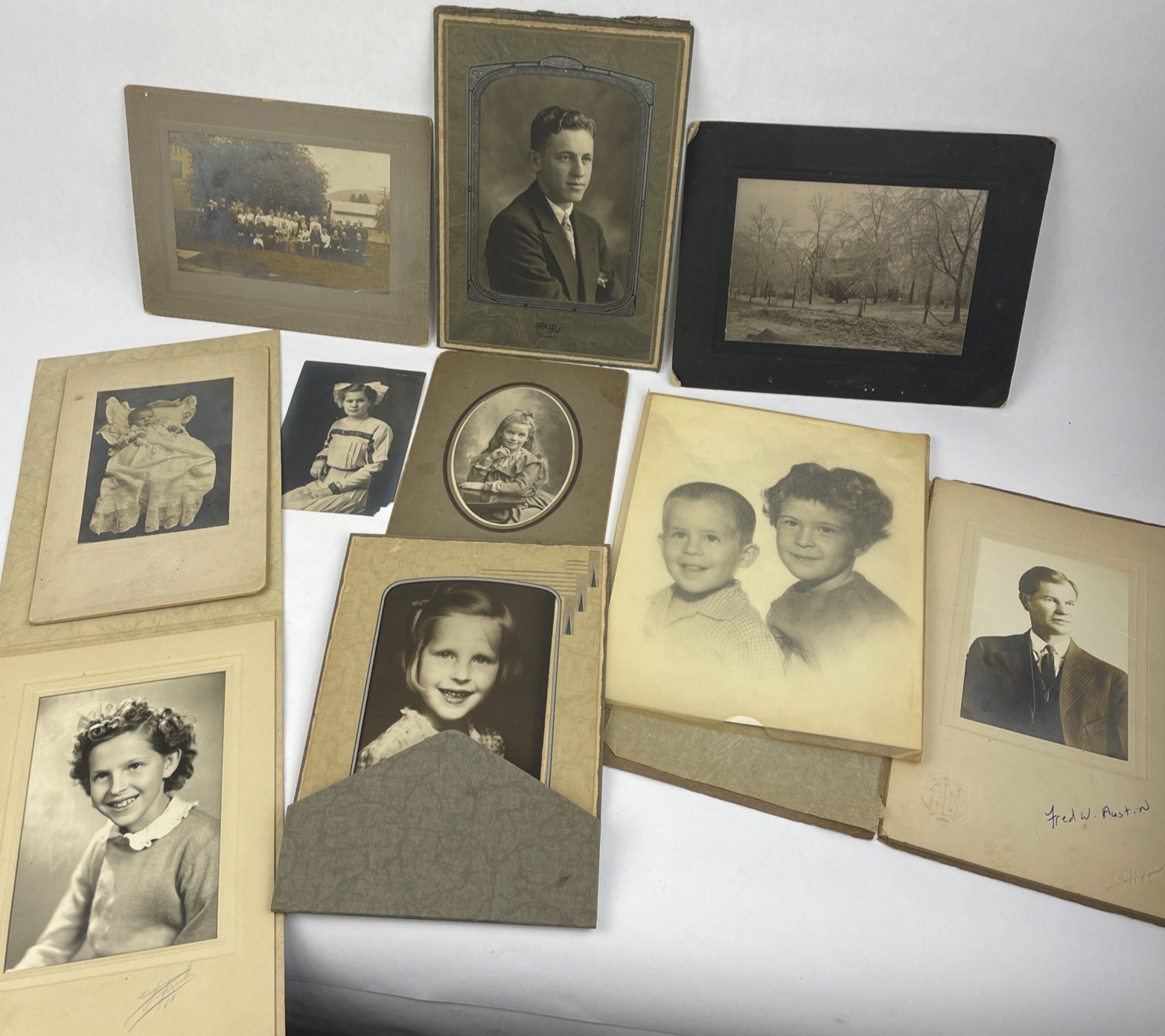 Antique Daguerreotype & Tin Type Ferrotype Portrait Photographs 1800s Lot Of 10