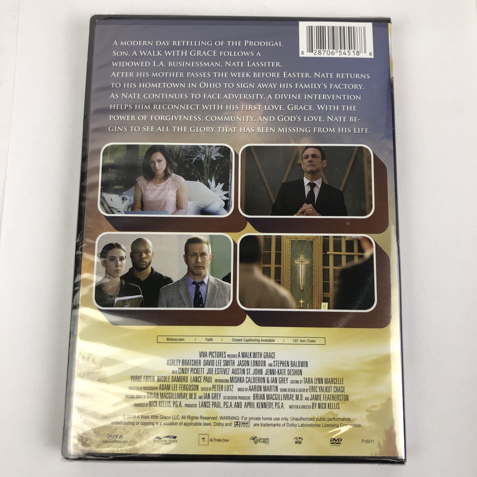 A WALK WITH GRACE DVD VIDEO SEALED ASHLEY BRATCHER JASON LONDON DAVID LEE SMITH