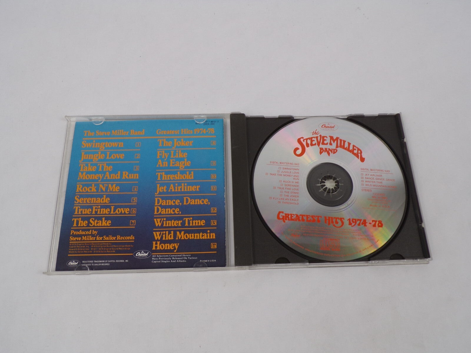 Steve Miller Band The Steve Miller Band Swingtown Jungle Love Take The MoneCD#63