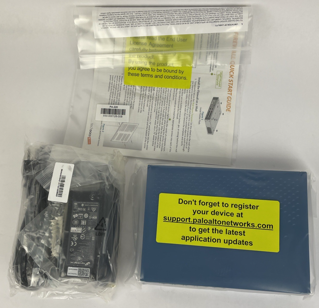 NEW Palo Alto PA-220 Next Generation Firewall Appliance In Rack Mount w/ Adapter
